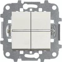 Выключатель 2-клав. белый ABB Zenit 2CLA210100N1101x2|2CLA227190N1001