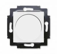 Диммер поворотно нажимной 60-600 Вт ABB Levit белый - ледяной 2CHH942247A6001