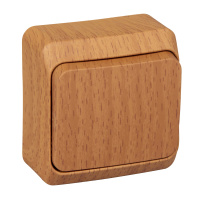 Переключатель 1-клавишный Systeme Electric Etude, бук BA10-004T