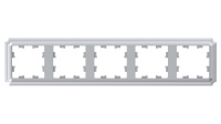 Рамка 5-постовая Systeme Electric AtlasDesign Antique АЛЮМИНИЙ скрытой установки IP20 термопласт (ATN100305)