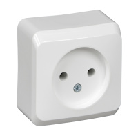 Розетка без заземления 16А Systeme Electric Etude, БЕЛЫЙ PA16-001B