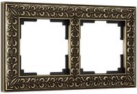 Рамка 2 местная бронза металл Antik Werkel W0021512