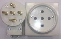 Вилка силовая 3К | Н | З 32A 400V боковой ввод  |  розетка силовая 3К | Н | З 32A 400V со шторками  Legrand 55807 | 55817