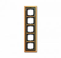 5 постовая рамка латунь полированная черная роспись ABB Династия 2CKA001754A4579