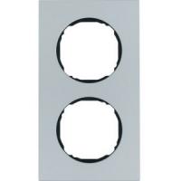 Рамка двухместная плоская алюминий 10122674 Berker R8