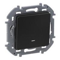 Выключатель 1-клав с подсветкой антрацит Inspiria 673613