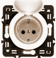 Розетка влагозащищенная с заземлением и защитной крышкой - IP 44 Legrand Celiane 67153 | 67827 | 80251