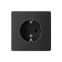 Розетка с заземлением Systeme Electric ArtGallery, 16А, карбон  GAL001043