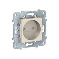 Розетка без заземления с защитными шторками и винтовыми клеммами 16 А 250 В Unica NEW Schneider Electric бежевый NU503344