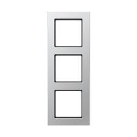 Рамка трехместная цвет алюминий Jung a creation AC583AL