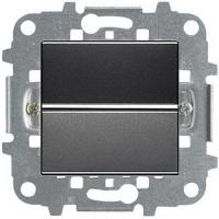 Выключатель 1-клав. антрацит ABB Zenit 2CLA220100N1801|2CLA227190N1001