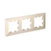 Рамка 3-поставая универсальная Systeme Electric AtlasDesign Air, БЕЖЕВЫЙ ATN220203