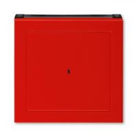 Накладка карточный выключатель ABB Levit красный - дымчатый чёрный 2CHH590700A4065