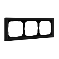Рамка 3-пост Systeme Electric ArtGallery Pure матовое органическое стекло черный GAL331003