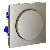 Светорегулятор поворотно-нажимной Voltum S70 пластик шелк Soft touch 600 Вт (VLS070304)