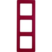 Рамка 3 местная красная 10136062 Berker Q1