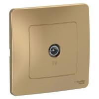 Коннектор телевизионный скрытой установки Systeme Electric (Schneider Electric) Blanca BLNTS000014, Титан