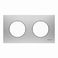 2 постовая рамка нержавеющая сталь ABB Sky Moon 2CLA867200A4001