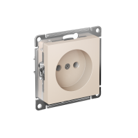 Розетка Systeme Electric AtlasDesign без заземления без шторок, 16А, мех., быстрозажим. клем., БЕЖЕВЫЙ ATN000241S
