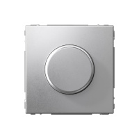 Светорегулятор (диммер) поворотно-нажимной Systeme Electric ArtGallery, LED, RC, 400Вт, алюминий  GAL000323