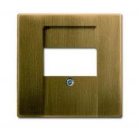 USB зарядка 3000 mA 2 порта латунь металл ABB Busch Jaeger 2CKA001710A4084|2CKA006400A0094