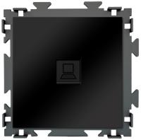 Розетка интернет RJ45 CGSS цв. Черный PL-W201C-BCM