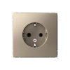 Розетка с заземлением Systeme Electric ArtGallery, 16А, шампань  GAL000543