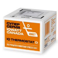 Электронный программируемый термостат IQ Watt THERMOSTAT D white WI-FI 00419