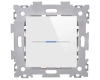 Zigbee cенсорный проходной выключатель со стеклянной панелью CGSS AMG-GL01ZBP-WCG