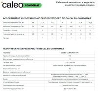 Кабель тонкий двухжильный Caleo Cable 18 Вт/м²