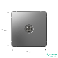 GAL000992 Systeme Electric Schneider Electric ArtGallery цвет сталь