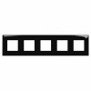5 постовая рамка черный квадрат DKC Avanti 4402900