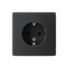 Розетка с заземлением со шторками Systeme Electric ArtGallery, 16А, карбон  GAL001045