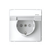 Розетка с заземлением со шторками с крышкой с быстрозажим. клем, 16А, IP44 Systeme Electric ArtGallery, БЕЛЫЙ GAL440146S