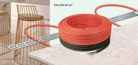 Кабель тонкий двухжильный Caleo Cable 18 Вт/м²