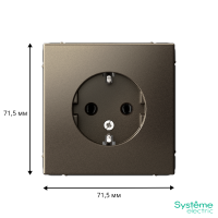 GAL000643 Systeme Electric Schneider Electric ArtGallery цвет мокко