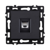 Розетка Ethernet RJ45 Cat.6, черный Kollinger Asthetik AS-017BK
