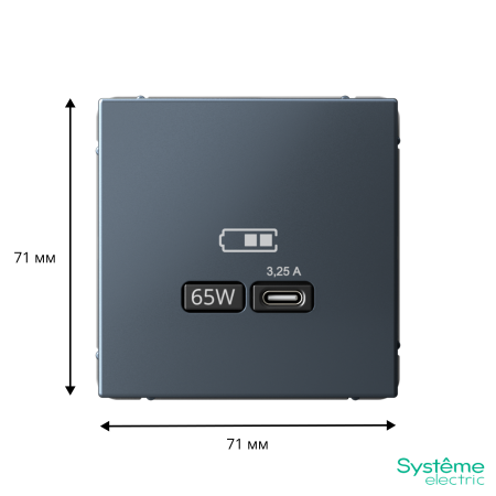 GAL000727 Systeme Electric Schneider Electric ArtGallery цвет грифель