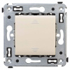Выключатель 1-клав. с белой подсветкой ванильная дымка DKC Avanti 4405103|440000L