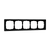 Рамка 5-пост Systeme Electric ArtGallery Pure органическое стекло черный GAL321005