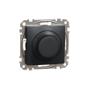 Светорегулятор (диммер) поворотный 5-200Вт Schneider Electric Sedna Design, антрацит SDD114502