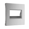 Накладка для двойной розетки Еthernet RJ-45 серебряный рифленый Werkel Встраиваемые механизмы серебряный рифленый W1191109