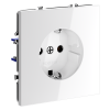 Розетка с заземлением Voltum S70 пластик белая глянцевая 16А (VLS040101)