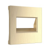 Накладка для двойной розетки Еthernet RJ-45 шампань рифленый Werkel Встраиваемые механизмы шампань рифленый W1191110