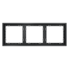 Рамка пластиковая на 3 поста Voltum S70 графит Soft touch (VLS100307)