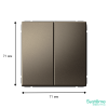 GAL000617 Systeme Electric Schneider Electric ArtGallery цвет мокко
