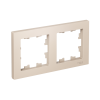 Рамка 2-постовая универсальная Systeme Electric AtlasDesign, БЕЖЕВЫЙ ATN000202