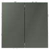 Перекрестный переключатель двухклавишный 10А Voltum S70 титан Soft touch пластик (VLS020506)