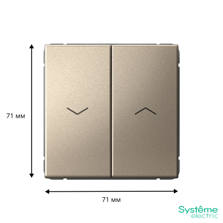 GAL000519 Systeme Electric Schneider Electric ArtGallery цвет шампань