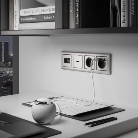 W1186001 + W1196002 Werkel Werkel механизмы никель глянцевый